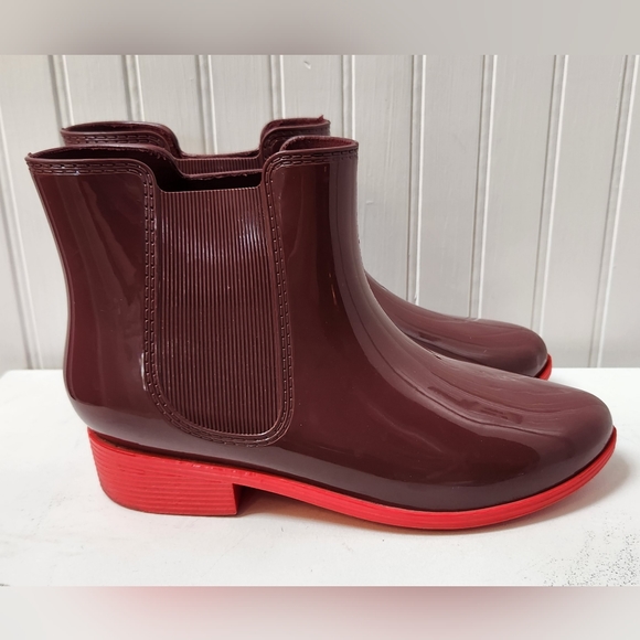 Adorable AMERICAN APPAREL Waterproof Ankle Rain Boots Sz 8 EUC - Picture 5 of 10